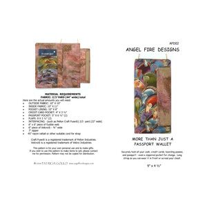 AFD02 - More Than Just a Passport Wallet Pattern by Patricia Gould
